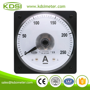 China Supplier LS-110 DC75mV 250A wide angle dc analog panel shunt ammeter