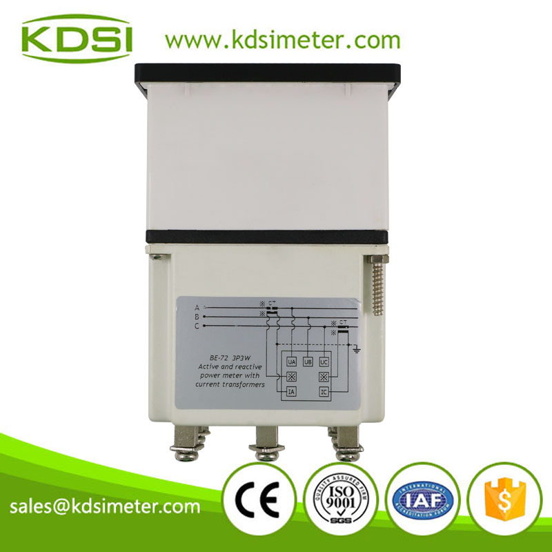High quality BE-72 3P3W -333.3- 3333W 440V 5A analog watt panel meter