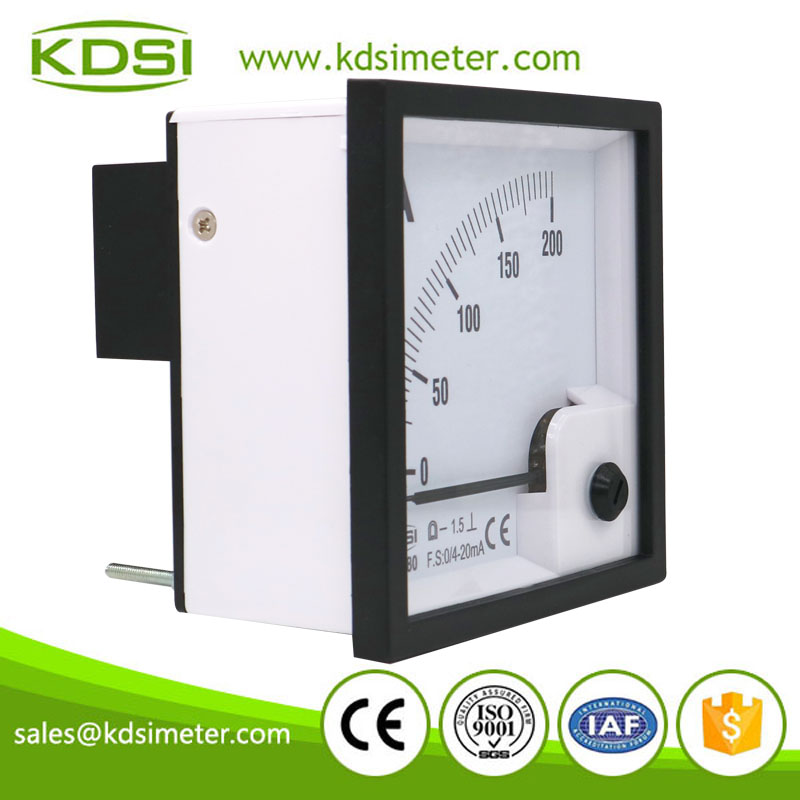 Safe to operate BE-80 DC4-20mA 200A dc amp panel analog galvanometer