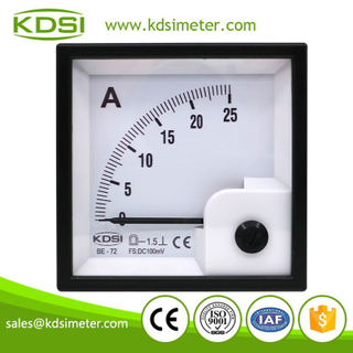 Hot Selling Good Quality BE-72 DC100mV 25A analog dc panel mount ammeter