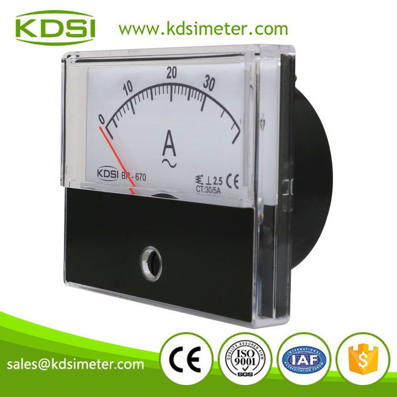 High quality professional BP-670 AC30/5A 2times overload ac analog panel amp meter