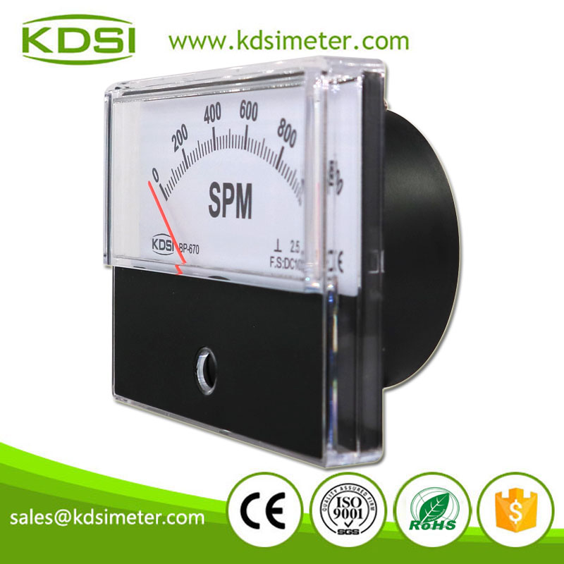 Original Manufacturer High Quality BP-670 DC10V 1000SPM Analog Volt Panel Strokes Per Minute Meter