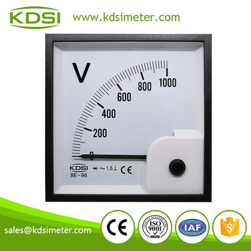 Easy Operation BE-96 AC1000V direct rectifier analog ac panel mount voltmeter