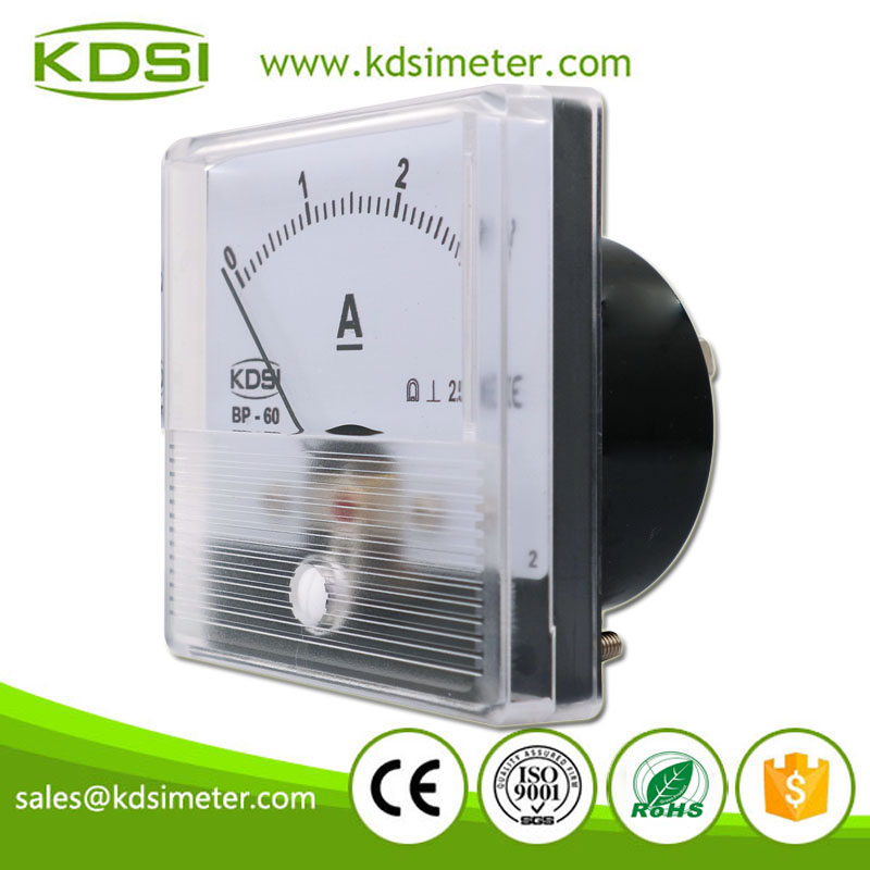 Small & High Sensitivity BP-60N DC3A Analog DC Amp Panel Meter