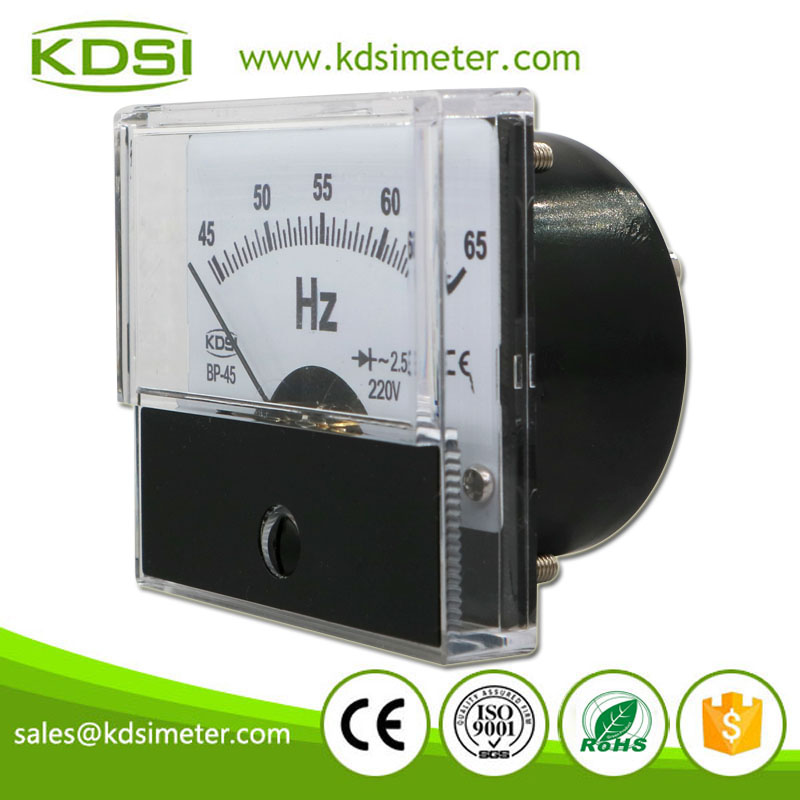 Easy Installation BP-45 45-65Hz 220V Analog Voltage Panel Frequency Meter