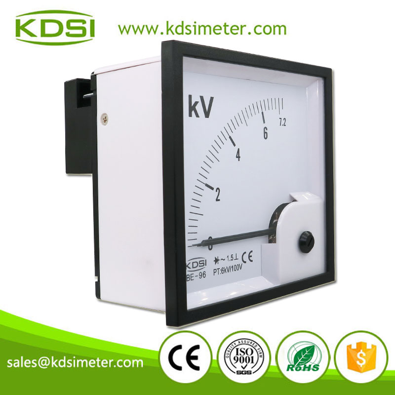 China Supplier BE-96 AC7.2kV 6kV/100V Rectifier Analog AC Panel Mount Voltmeter