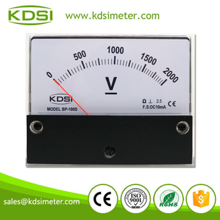 Easy Installation BP-100S DC10mA 2000V Analog DC Amp Panel Voltmeter