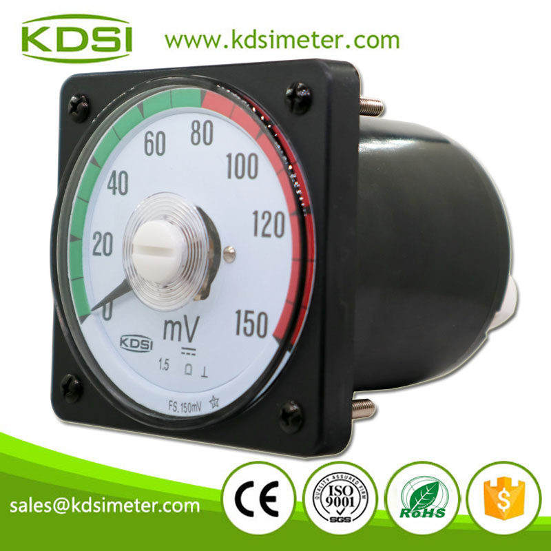 Classical LS-80 DC150mV Color Scale Wide Angle Mini Analog DC Panel Mount Voltmeter