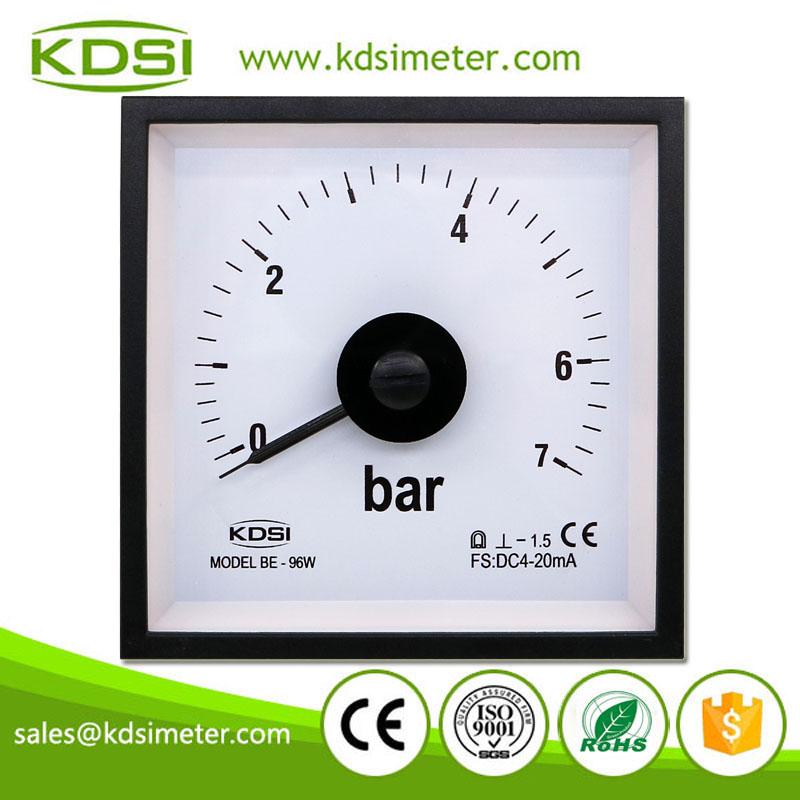 Portable Precise BE-96W DC4-20mA 7bar Wide Panel Mount Pressure indicator