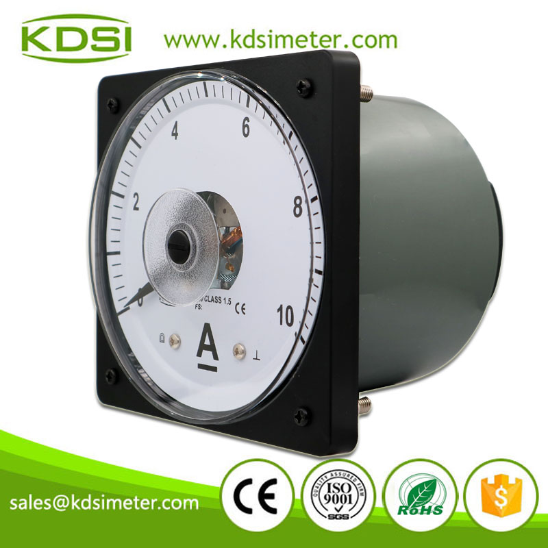 KDSI Electronic Apparatus LS-110 DC10A Wide Angle DC Analog Panel Mount Ammeter