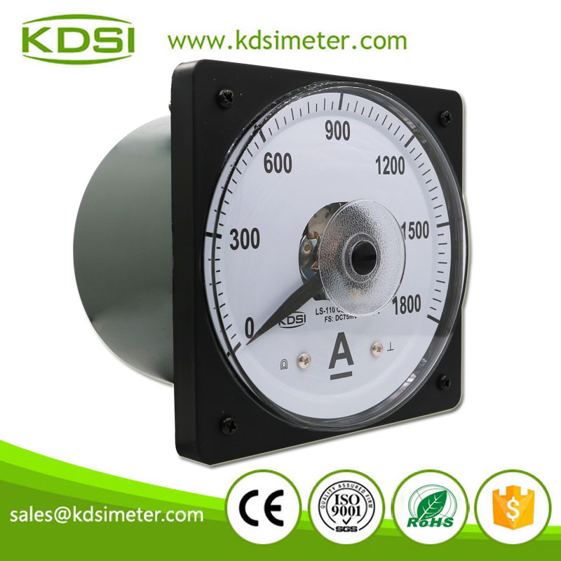 CE Certificate LS-110 DC75mV 1800A Wide Angle DC Analog Panel Volt Ampere Meter