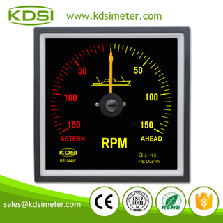 144x144mm Wide Angle BE-144W DC+-10V +-150 RPM Analog Panel Meter for Marine