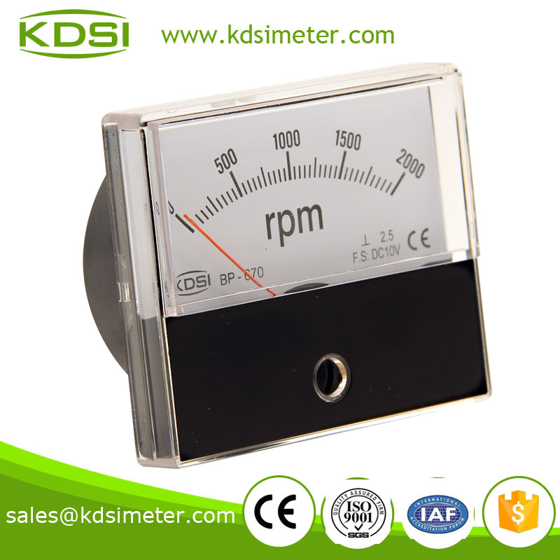 Hot sales BP-670 60*70mm DC10V 2000rpm tachometer