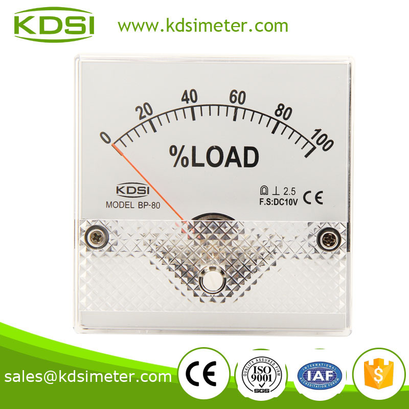 Hot sales BP-80 DC10V 100% analog dc load voltmeter