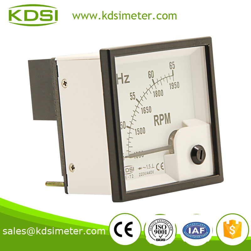 BE-72 Frequency meter 220-440V 45-65HZ+RPM