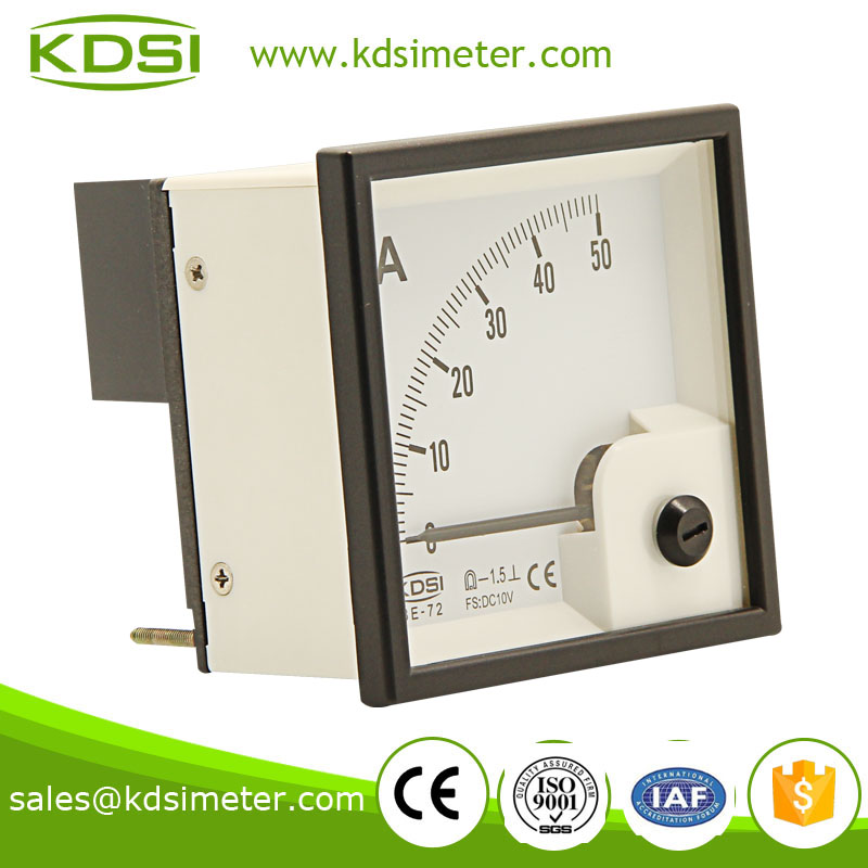 Industrial universal BE-72 72*72 DC10V 50A electric current meter