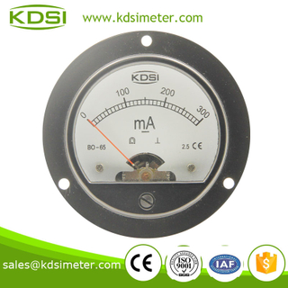 BO-65 DC Ammeter DC300mA KDSI electronic appatatus analog panel meter