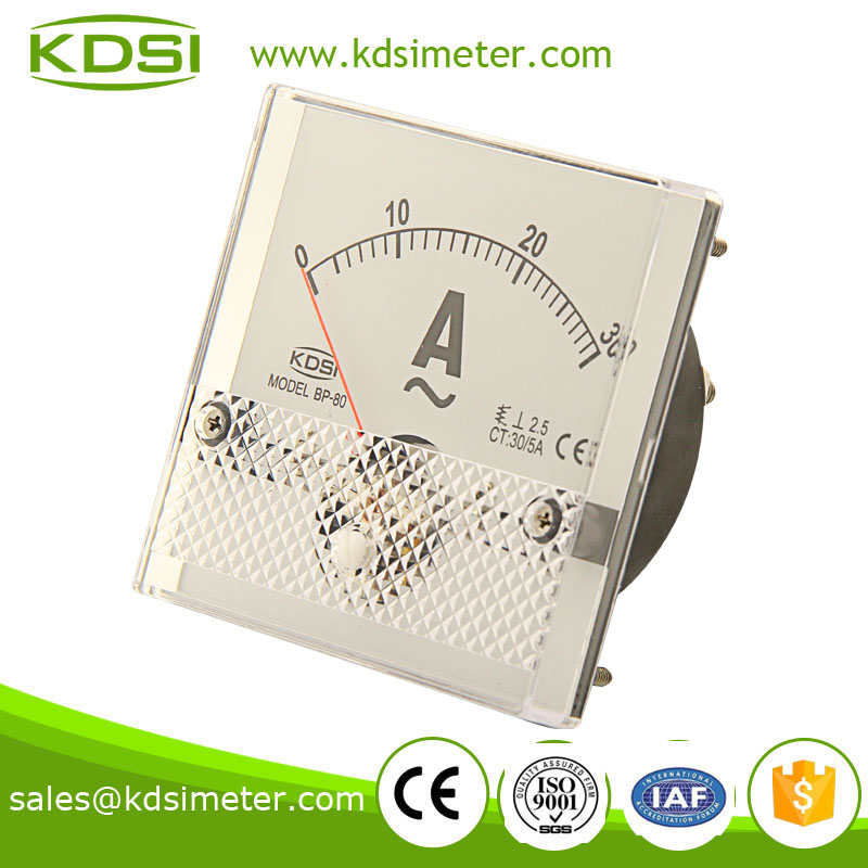 BP-80 80*80 AC Ammeter AC30/5A analog panel meter