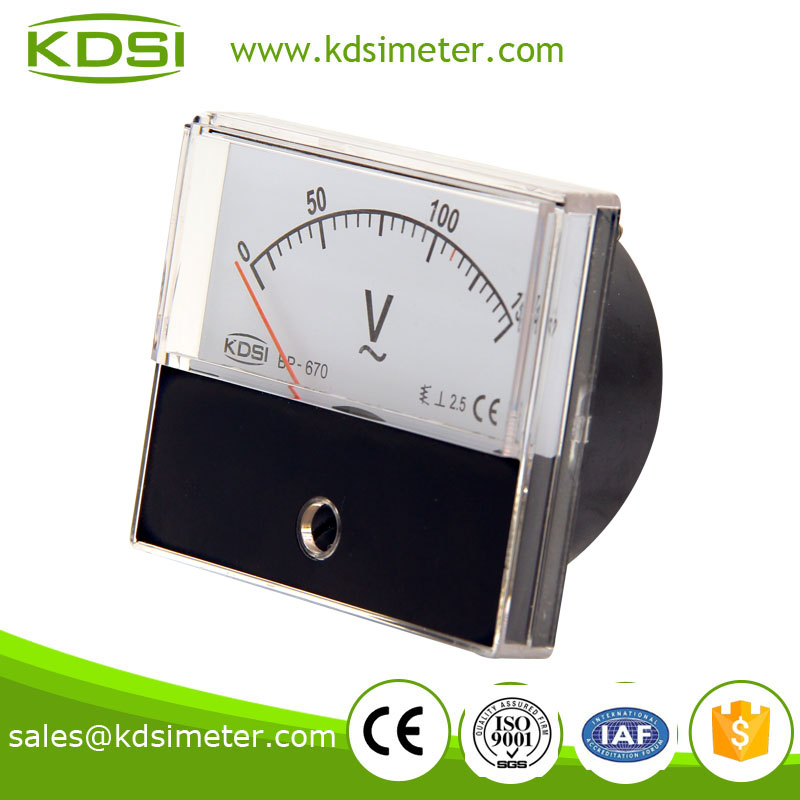BP-670 AC Voltmeter AC150V square type mini ac high precision,panel meter