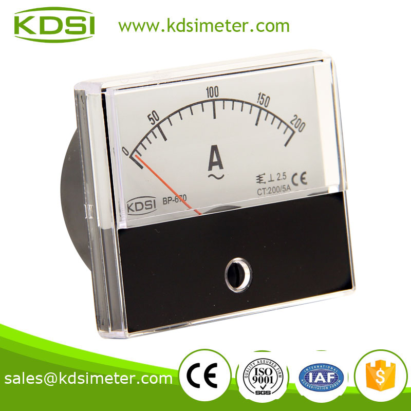 Taiwan technology BP-670 60*70 AC200/5A ac ampere meter