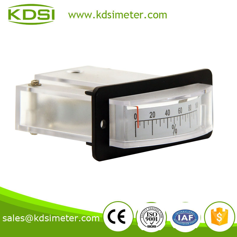 Thin edgwise BP-15 load meter DC10V 100% industrial moving coil analog voltmeter load meter